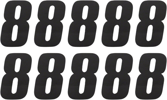 Tangent # 8 Side Plate Numbers - 10/Pack Black