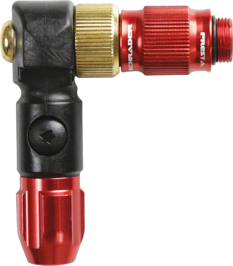 Testa Pompa Lezyne ABS-1 Pro HP In Alluminio Rosso Per Valvole - Foto 3