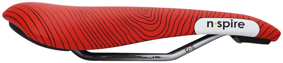 Smanie N.Spire Saddle - Chromoly Microfiber Red 136