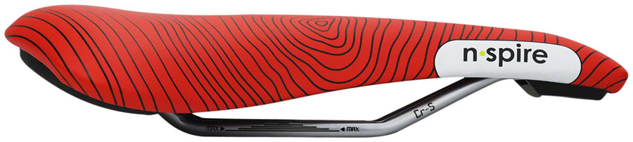 Smanie N.Spire Saddle - Chromoly Microfiber Red 146