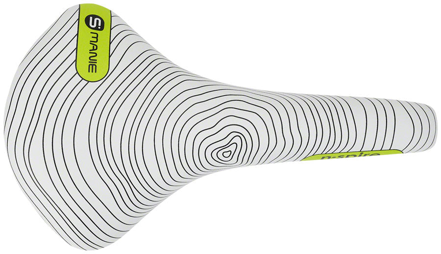 Smanie N.Spire Saddle - Chromoly Microfiber White 156