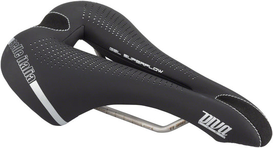 Selle Italia Diva Gel Superflow Saddle - Titanium Black Womens L3