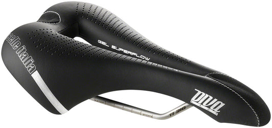 Selle Italia Diva Gel Superflow Saddle - Titanium Black Womens S3