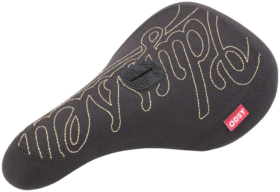 Odyssey Big Stitch BMX Seat - Pivotal Black/Gold Slim