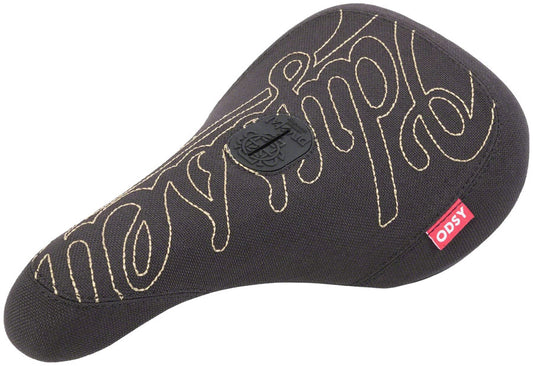 Odyssey Big Stitch BMX Seat - Pivotal Black/Gold Slim