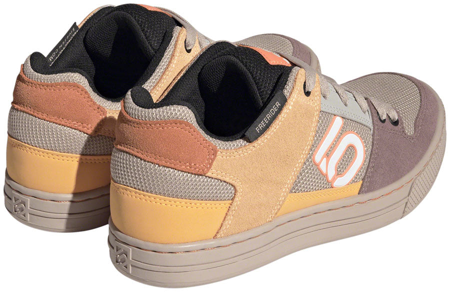 Five Ten Freerider Flat Shoes - Womens Wonder Taupe/Ftwr White/Acid Orange 7.5