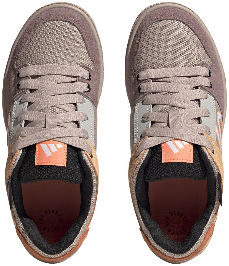 Five Ten Freerider Flat Shoes - Womens Wonder Taupe/Ftwr White/Acid Orange 9.5