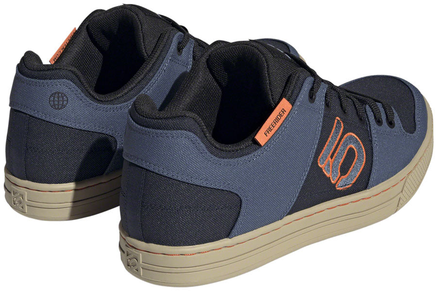 Five Ten Freerider Canvas Flat Shoes - Mens Core Legend Ink/Wonder Steel/Impact Orange 9.5