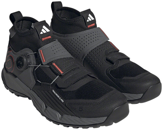 Five Ten Trailcross Pro Mountain Clipless Shoes - Mens Gray Five/Core BLK/Red 10.5