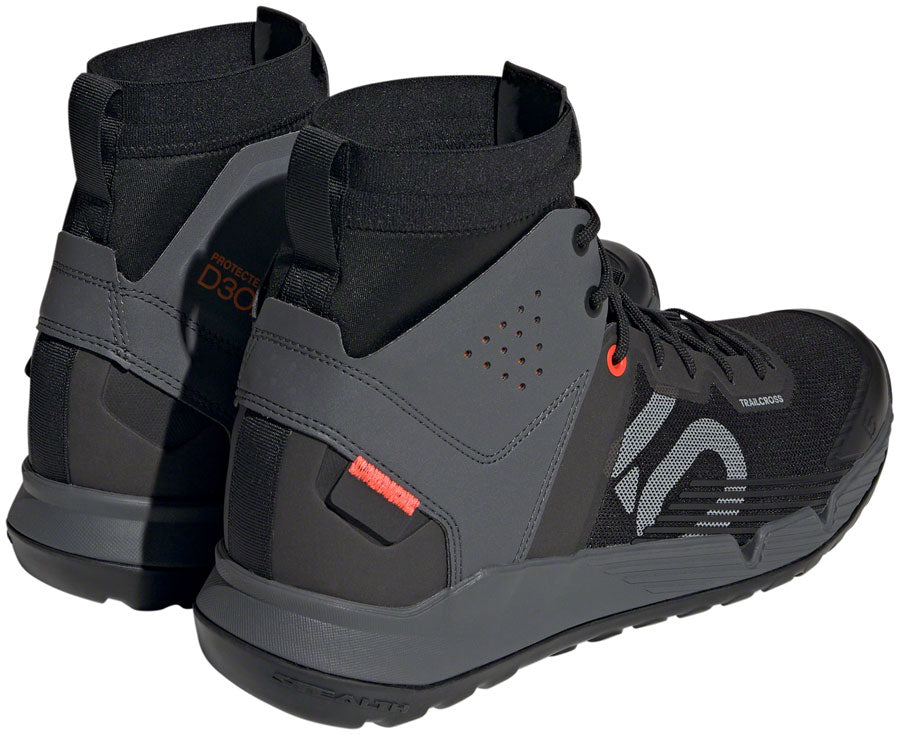 Five Ten Trailcross Mid Pro Flat Shoes - Mens Core BLK/Gray Two/Solar Red 9