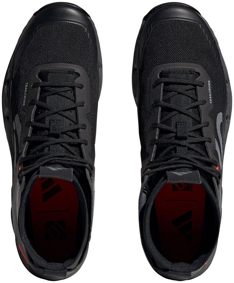 Five Ten Trailcross Mid Pro Flat Shoes - Mens Core BLK/Gray Two/Solar Red 8