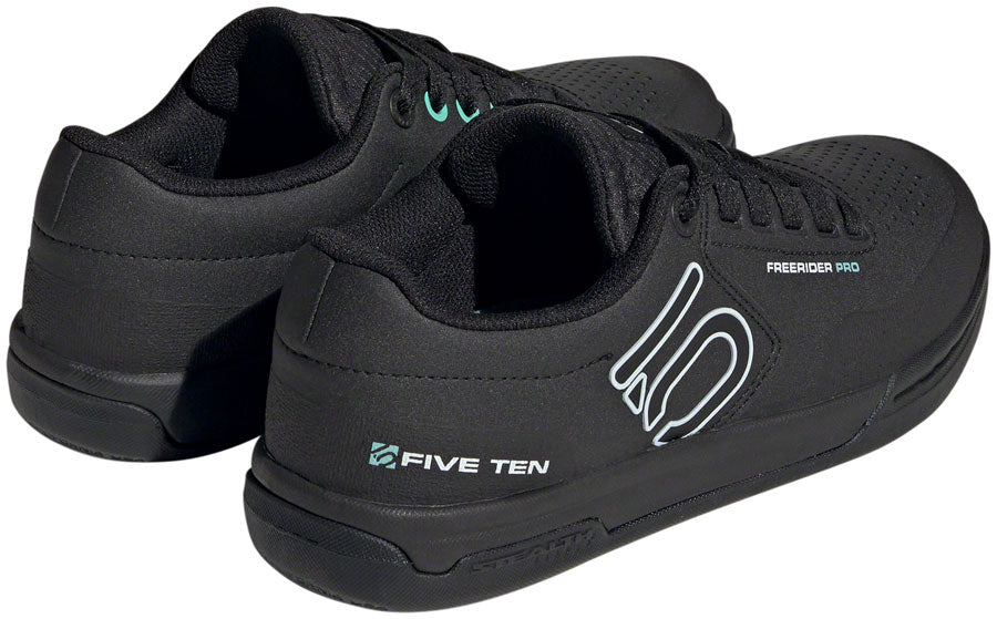 Five Ten Freerider Pro Flat Shoes - Womens Core BLK/Crystal White/Acid Mint 6