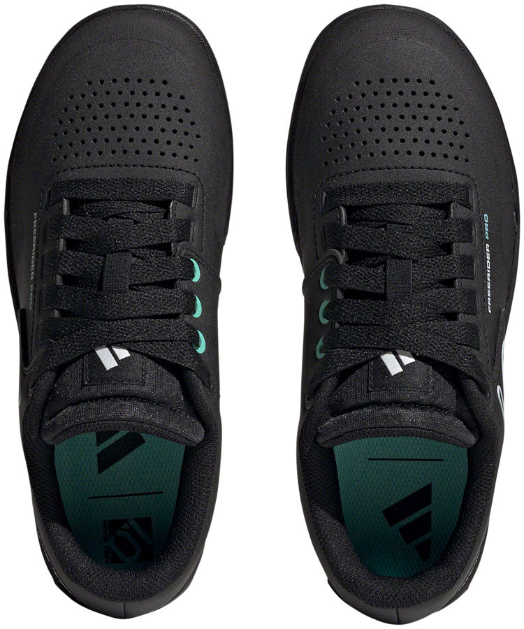 Five Ten Freerider Pro Flat Shoes - Womens Core BLK/Crystal White/Acid Mint 9.5