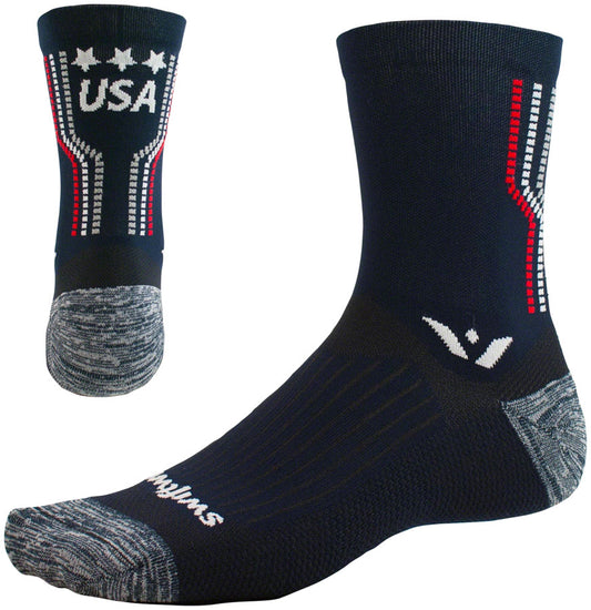 Swiftwick Vision Five Tribute Socks - 5" USA Proud Medium