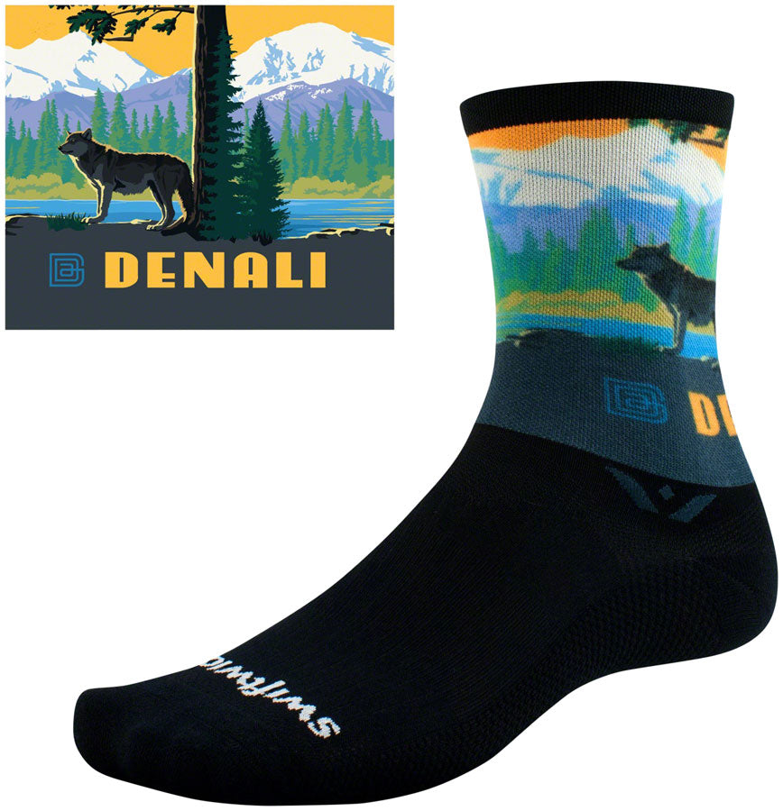 Swiftwick Vision Six Impression National Park Socks - 6" Denali Small