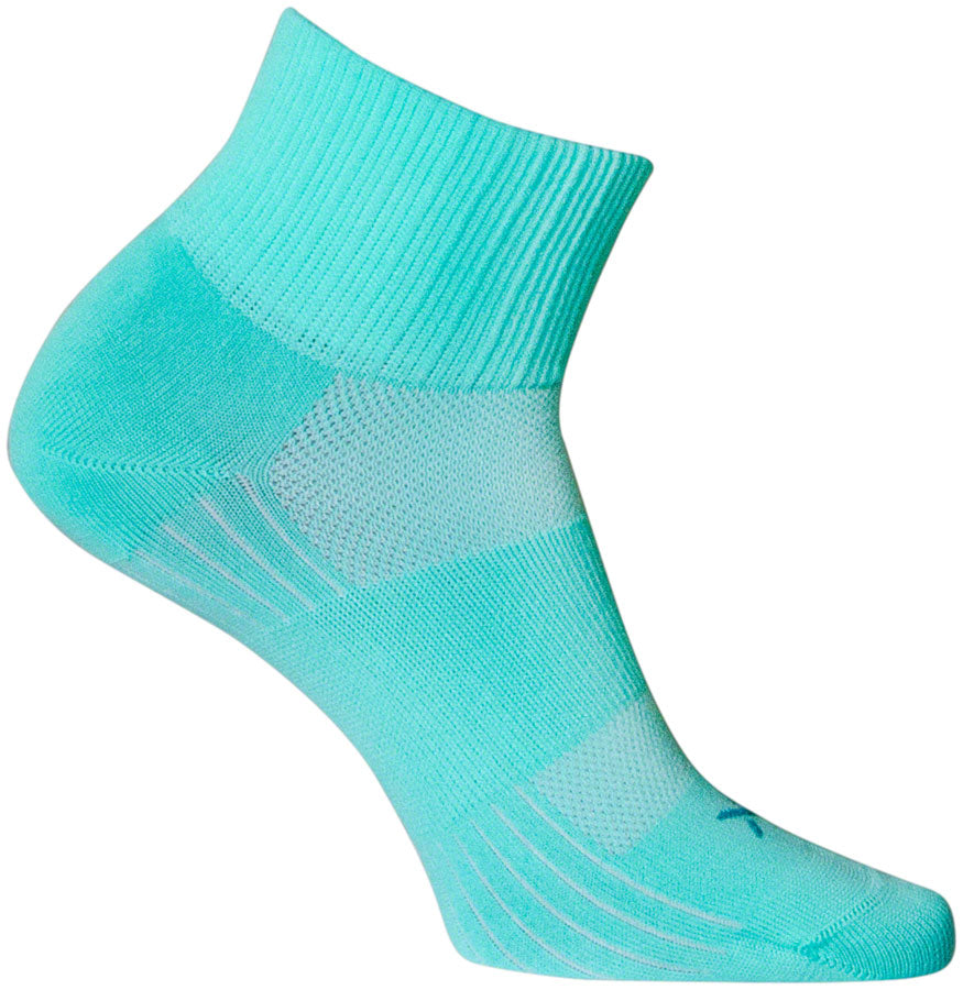 SockGuy Aqua Sugar SGX Socks - 2.5" Aqua Small/Medium