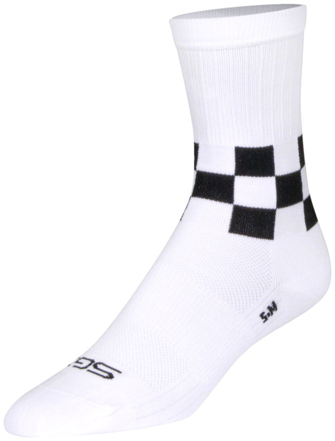SockGuy SGX Speedway Socks - 6" White Large/X-Large