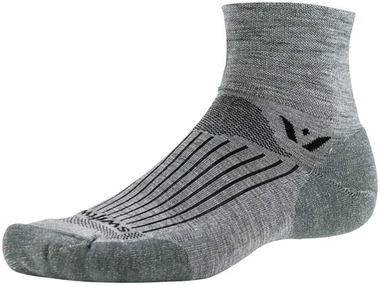 Swiftwick Pursuit Two Wool Socks - 2" Heather Large
