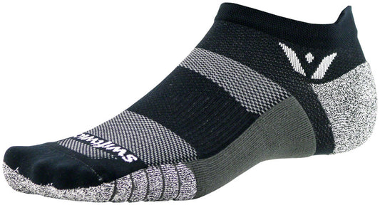 Swiftwick Flite XT No Show Socks - No Show Black Large