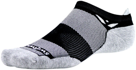 Swiftwick Maxus No Show Socks - No Show Black Large