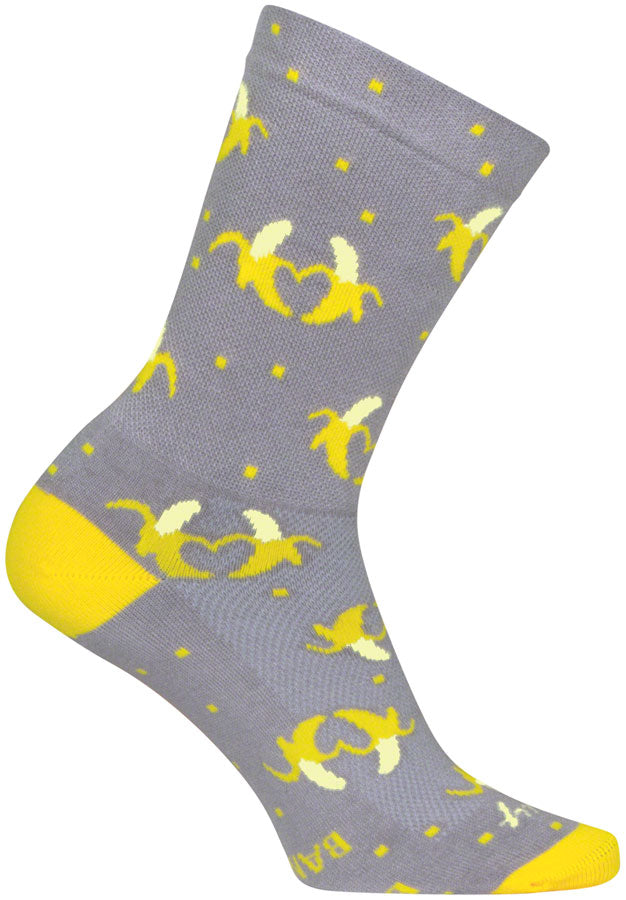 SockGuy Bananas Crew Sock - 6" Large/X-Large