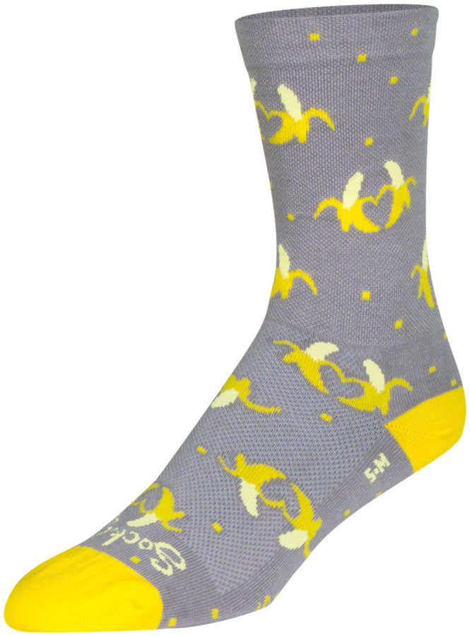 SockGuy Bananas Crew Sock - 6" Large/X-Large
