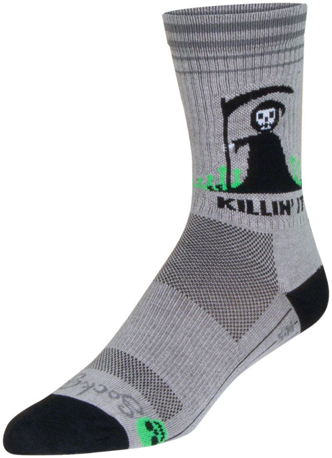 SockGuy Killin It Crew Sock - 6" Small/Medium