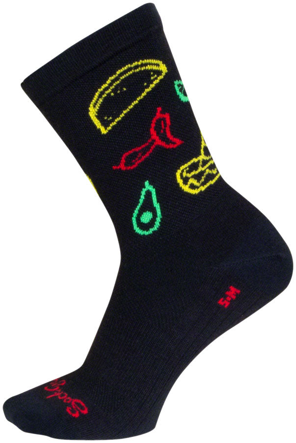 SockGuy Taco Life Crew Sock - 6" Large/X-Large