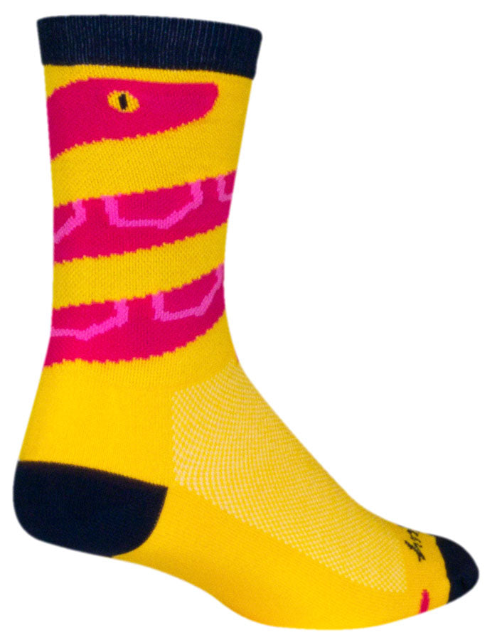 SockGuy Crew Rattle Socks - 6" Yellow Large/X-Large