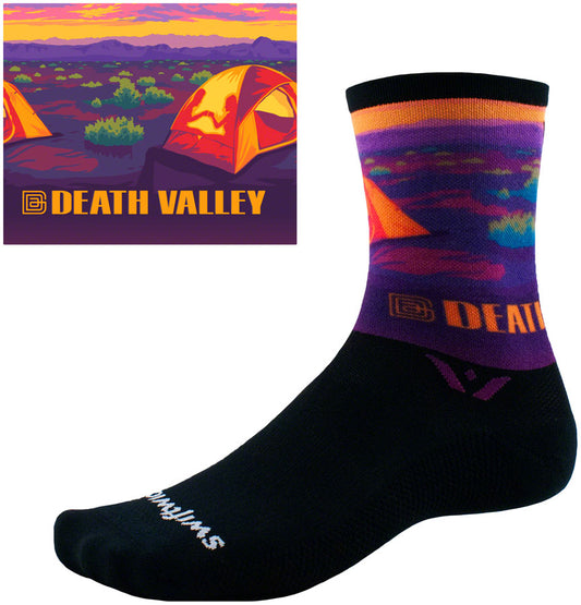 Swiftwick Vision Six Socks - 6" Impression Death Valley Small