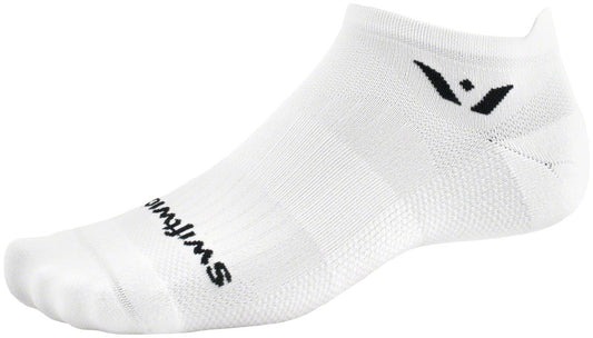 Swiftwick Aspire No Show Socks - White Small
