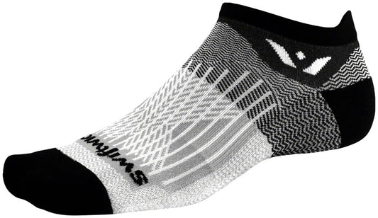 Swiftwick Aspire No Show Socks - Black Pewter Small