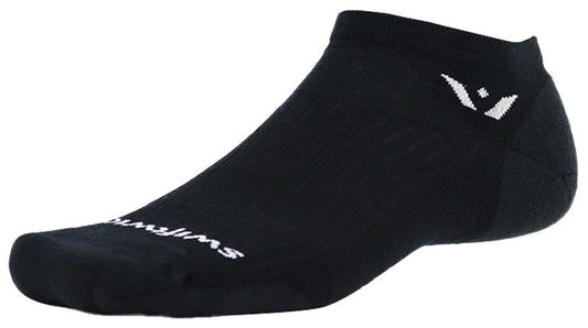 Swiftwick Pursuit No Show Socks - Black Large