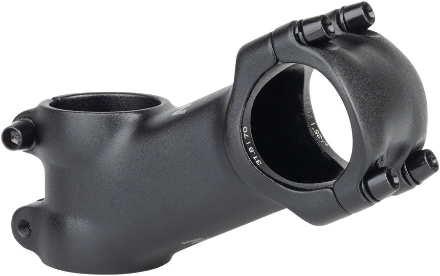 Attacco Manubrio MSW In Alluminio 80mm Per MTB - Morsetto 31.8mm, Angolo 25°, Nero