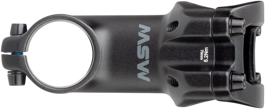 MSW 17 Stem - 70mm 31.8 Clamp +/-17 1 1/8" Aluminum Black