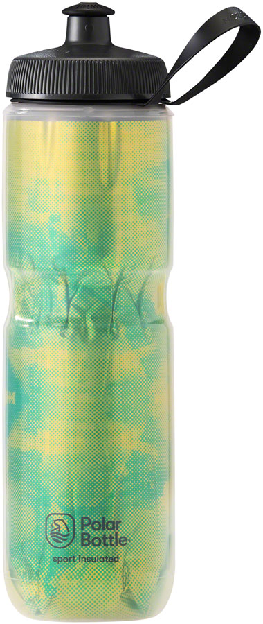 Polar Bottles Sport Insulated Fly Dye Water Bottle - 24oz Lemon Lime