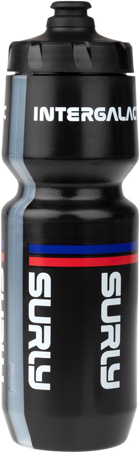 Surly Intergalactic Purist Non-Insulated Water Bottle - Black/Red/Blue 26 oz