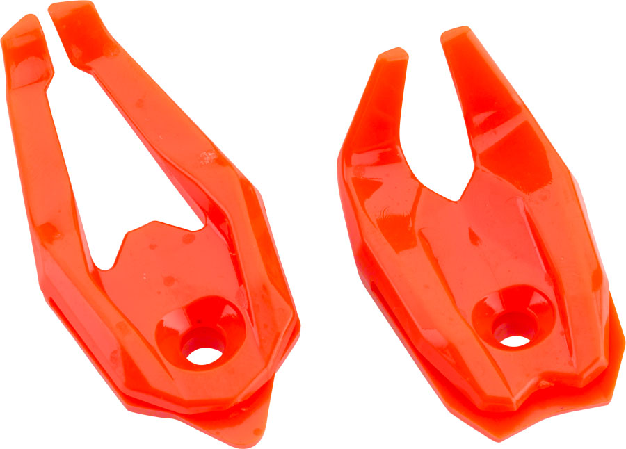 XLAB Raptor Talons Water Bottle Cage End Pieces: Orange Pair