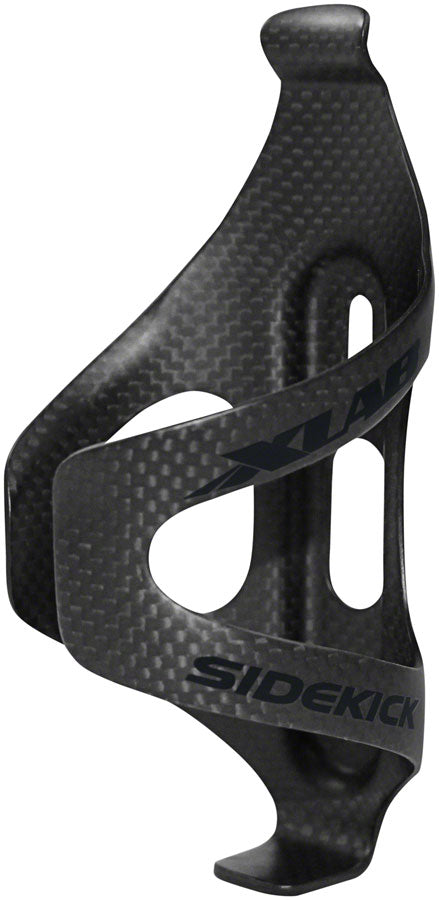 XLAB Sidekick Carbon Water Bottle Cage - Left Entry Matte Black