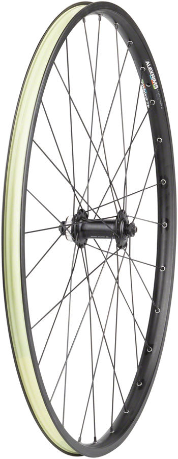 Quality Wheels Value Double Wall Series Disc Front Wheel - 650b QR x 100mm Center-Lock BLK